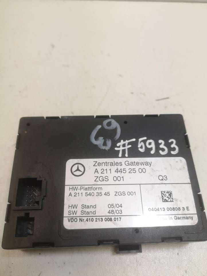 A2114452500 Mercedes-Benz CLS C219 Gateway valdymo modulis