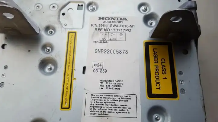 Honda CR-V (2006 - 2009) 39541SWAE010M1 Магнитола / мультимедийная система — фото 3