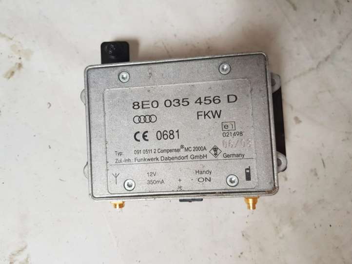 8E0035456D Audi A4 S4 B7 8E 8H Antenos stiprintuvas