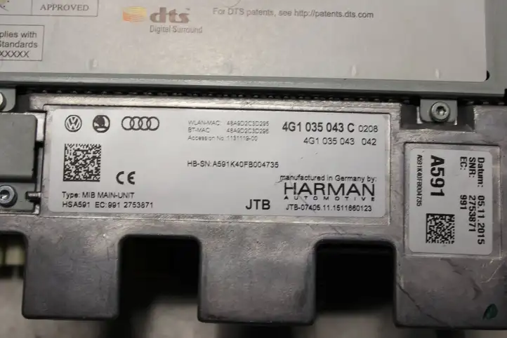 Audi A7 S7 4G (2014 - 2018) 4G1035043C Магнитола / мультимедийная система — фото 4