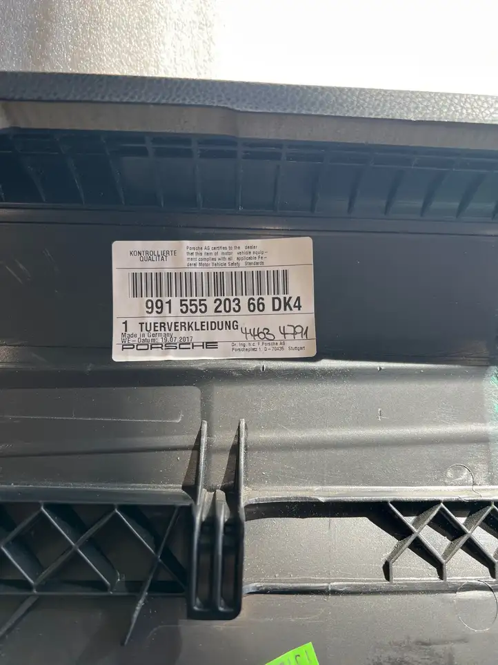 Porsche 911 991 (2011 - 2019) 99155520366 Обшивка передней двери — фото 5