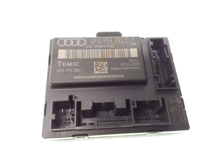 4F0959792C Audi A6 S6 C6 4F Durų elektronikos valdymo blokas