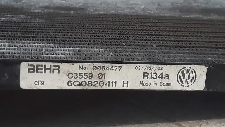 Seat Ibiza III (6L) (2002 - 2008) 6Q0820411H Радиатор кондиционера — фото 2
