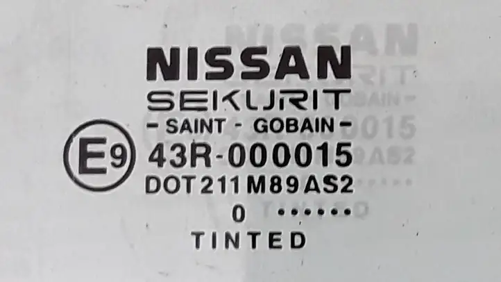 Nissan Almera (2000 - 2006) E943R000015 Стекло задней двери — фото 2