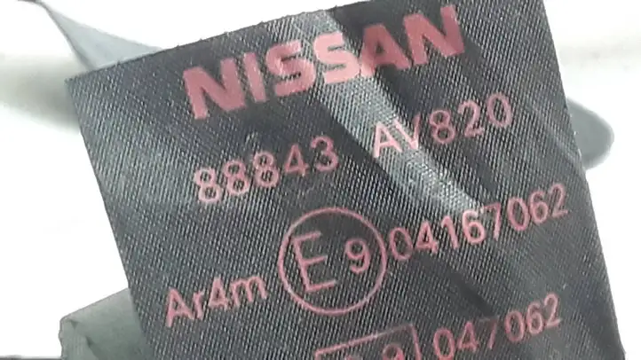 Nissan Primera (2001 - 2008) 88843av820 Центральный ремень безопасности — фото 3