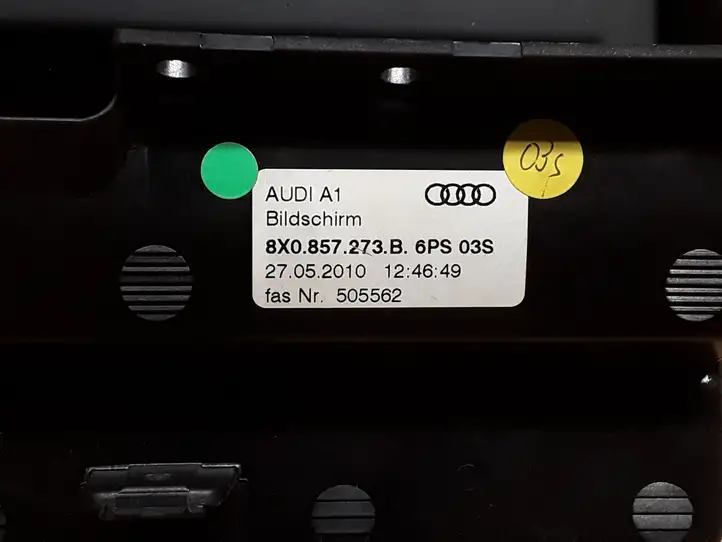 Audi A1 (2010 - 2014) 8X0857273B Дисплей / маленький экран — фото 3