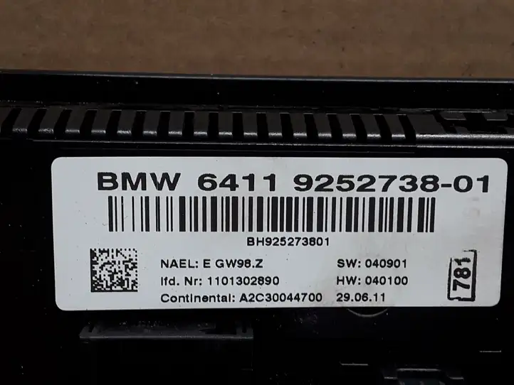 BMW X3 F25 (2010 - 2017) 9252738 Блок управления климат-контролем — фото 3