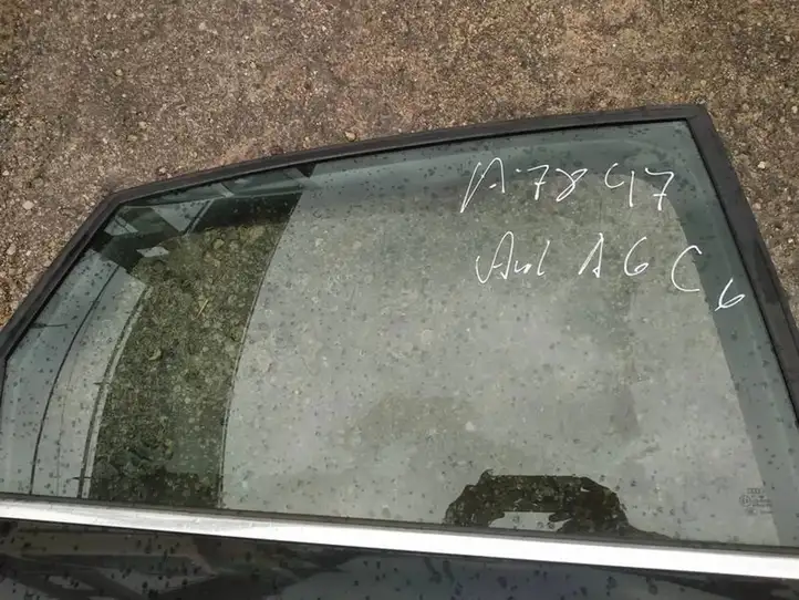 Audi A6 S6 C6 4F (2004 - 2008) Стекло задней двери — фото 3