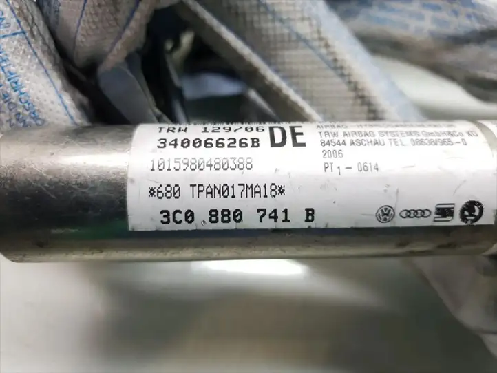 Volkswagen PASSAT B6 (2005 - 2010) 3C0880741B Боковая подушка безопасности шторка — фото 4