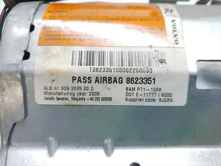 Volvo C30 (2007 - 2010) 8623351 Подушка безопасности пассажира — фото 6