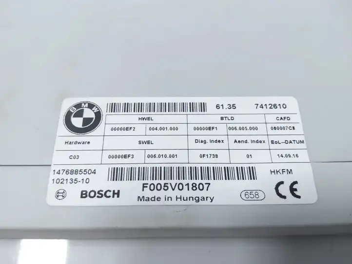 BMW 3 F30 F35 F31 (2012 - 2018) 7412610 Блок управления крышкой багажника — фото 4