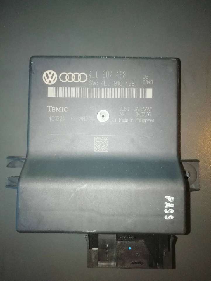 4L0910468 Audi A8 S8 D3 4E Gateway valdymo modulis