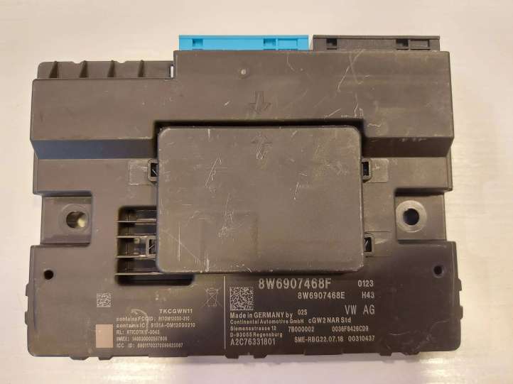 8W6907468F Audi A4 S4 B9 Gateway valdymo modulis