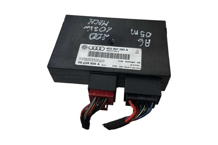Audi A6 (2004 - 2008)  4E0907383A Блок управления крюка для прицепа