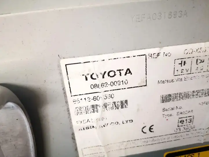 Toyota Avensis T250 (2006 - 2009) 0866200910 Магнитола / мультимедийная система — фото 4