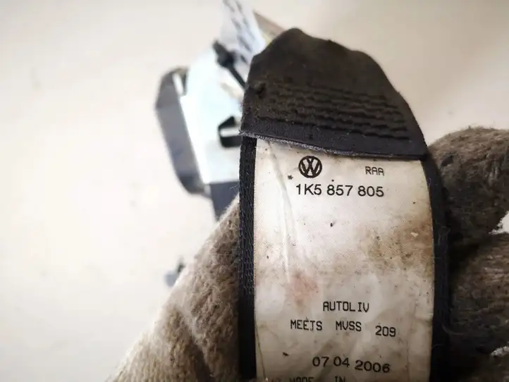 Volkswagen Jetta V (2005 - 2010) 1k5857805 Задний ремень безопасности — фото 3