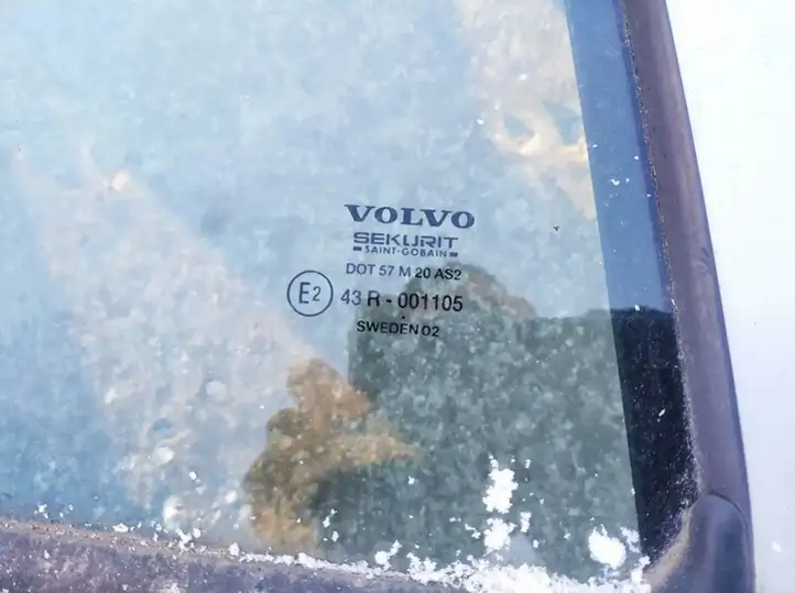 Volvo S60 (2000 - 2004) Стекло задней двери — фото 3