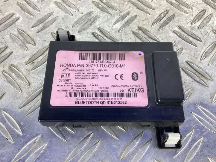 39770TL0G010M1 Honda Accord Bluetooth modulis