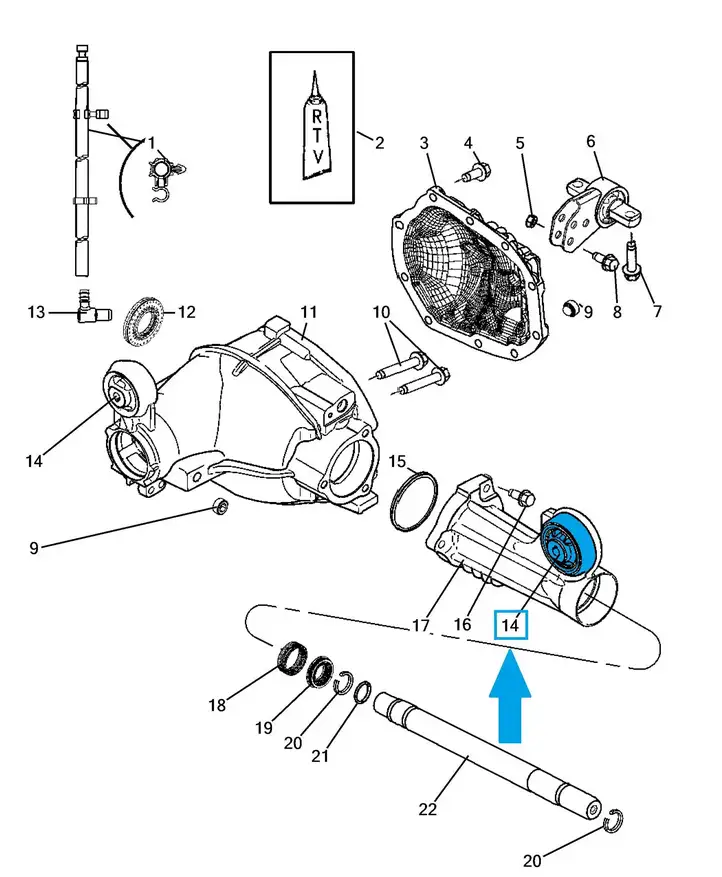 Jeep Grand Cherokee (WK) (2004 - 2010) 52089516AB Опора переднего дифференциала — фото 5