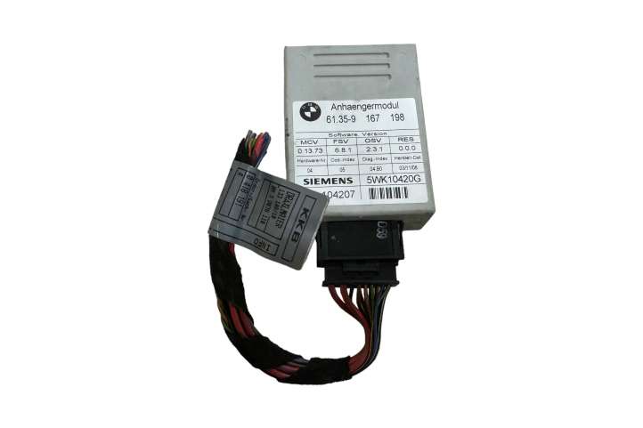 BMW 3 E90 E91 (2005 - 2012)  61359167198 Блок управления крюка для прицепа