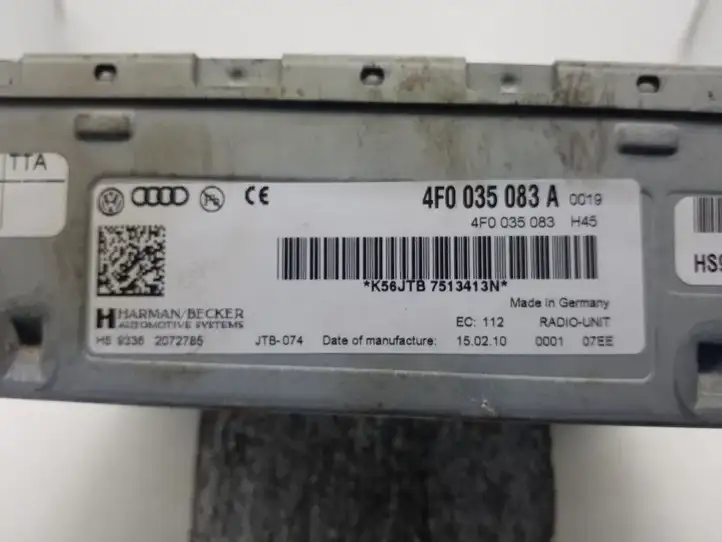 Audi A4 S4 B8 8K (2007 - 2011) 4F0035083A Магнитола / мультимедийная система — фото 5