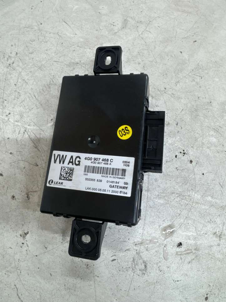 4G0907468C Audi A7 S7 4G Gateway valdymo modulis