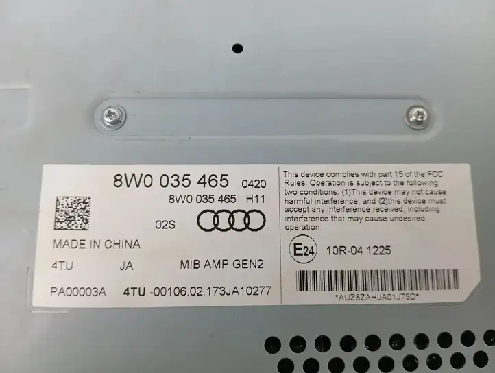 Audi A4 S4 B9 (2015 - 2019) 8W0035465 Усилитель звука — фото 9