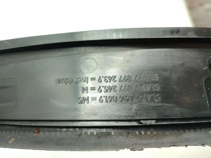 BMW 5 E60 E61 (2004 - 2010) 7897245 Внутренняя отделка переднего порога — фото 6