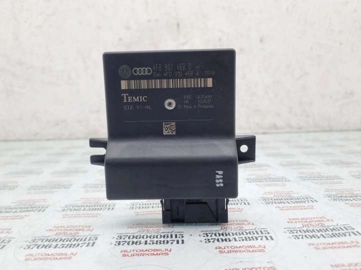 4F0907468D Audi A6 S6 C6 4F Gateway valdymo modulis