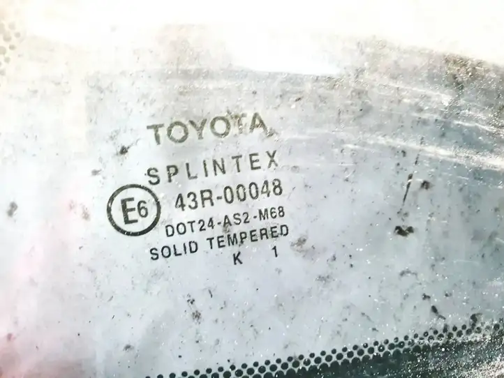 Toyota Avensis T250 (2006 - 2009) Заднее боковое стекло — фото 2
