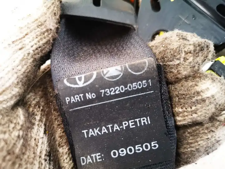 Toyota Avensis T250 (2003 - 2006) 7322005051 Передний ремень безопасности — фото 3