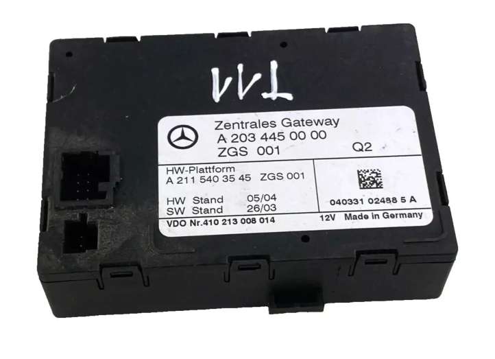 A2034450000 Mercedes-Benz C W203 Gateway valdymo modulis