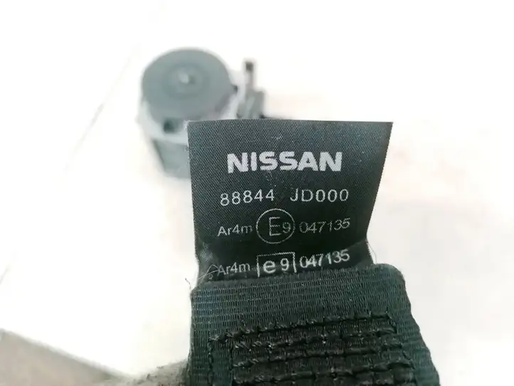 Nissan Qashqai (2006 - 2010) 88844JD000 Задний ремень безопасности — фото 3