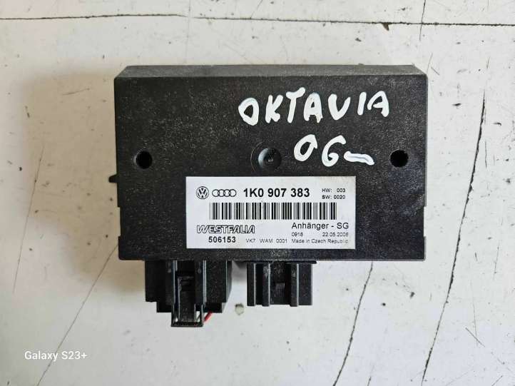 Skoda Octavia Mk2 (1Z) (2004 - 2013)  1K0907383 Блок управления крюка для прицепа