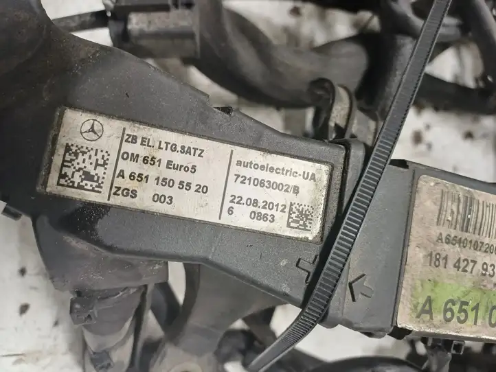 Mercedes-Benz Sprinter W906 (2006 - 2018) A6511505520 Проводка двигателя — фото 4