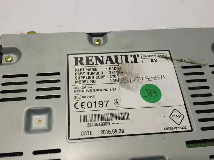 Renault Espace V (RFC) (2015 - 2019) 281157506R Магнитола / мультимедийная система — фото 3