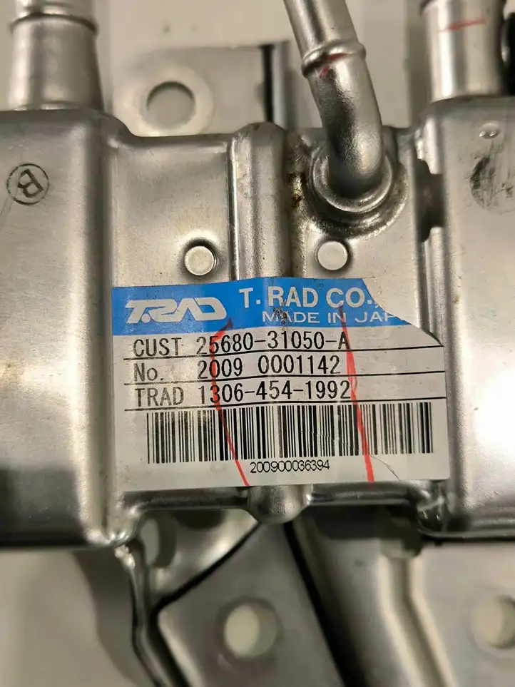 Lexus RX 450H (2019 - ) 2568031050A Охладитель клапана EGR — фото 3