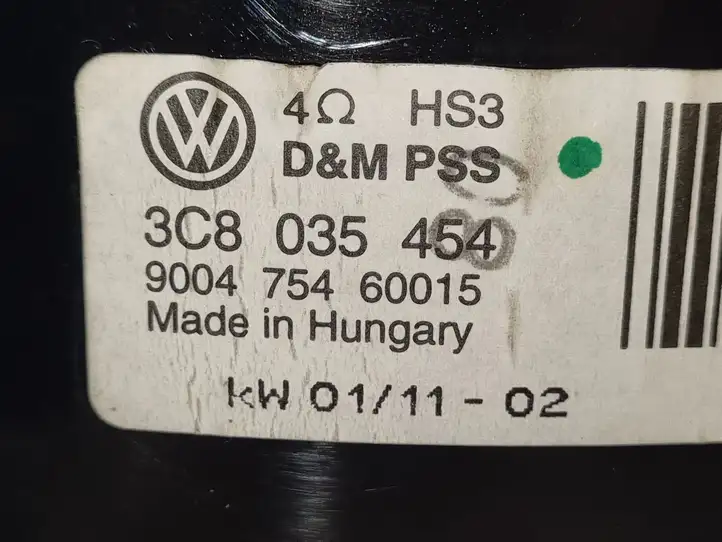 Volkswagen PASSAT CC (2008 - 2012) 3C8035454 Динамики передних дверей — фото 3