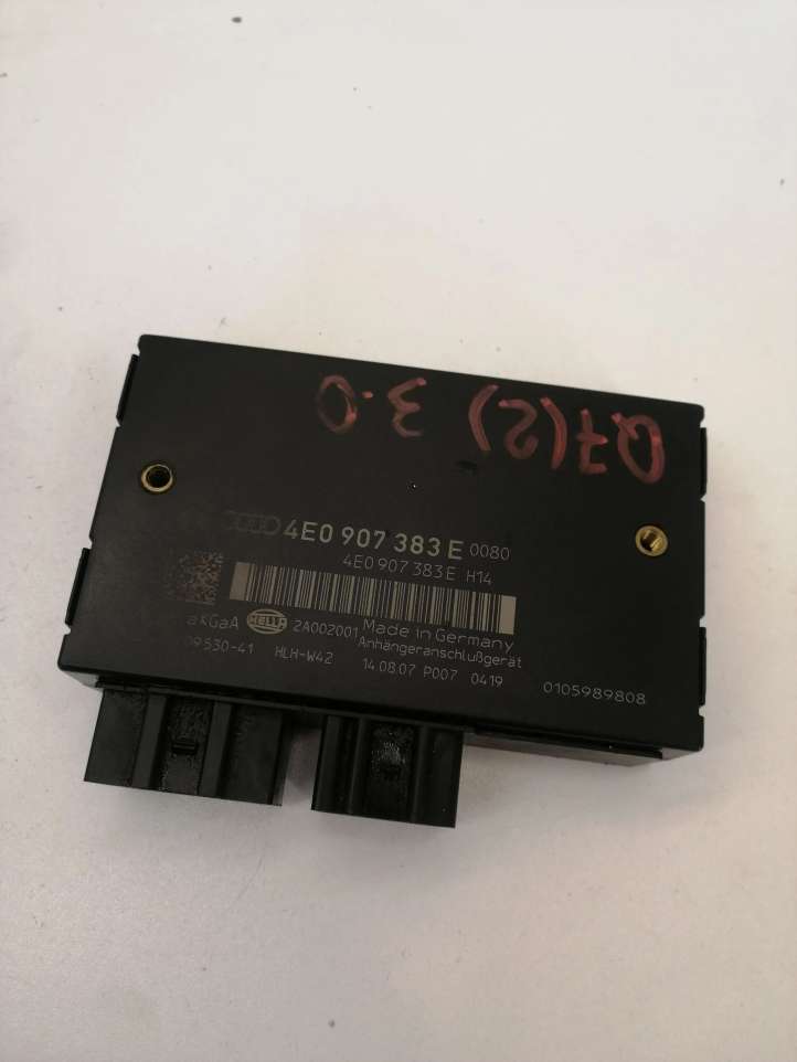 Audi Q7 (2005 - 2009)  4E0907383E Блок управления крюка для прицепа