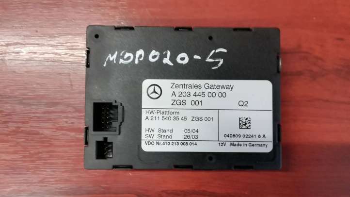 A2034450000 Mercedes-Benz C W203 Gateway valdymo modulis