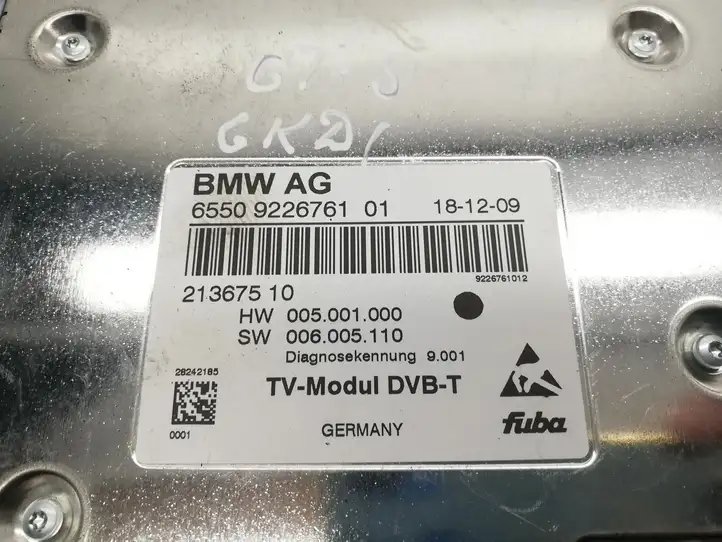 BMW 5 GT F07 9226761 Модуль управления видео — фото 2