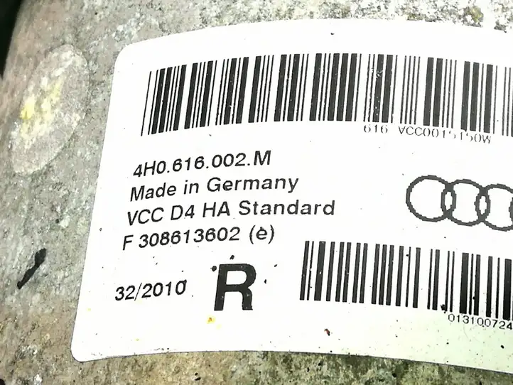 Audi A8 S8 D4 4H (2010 - 2014) 4H0616002M Задняя пневмостойка — фото 2