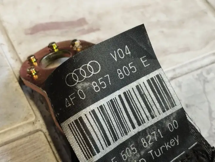 Audi A6 S6 C6 4F (2004 - 2008) 4F0857805E Задний ремень безопасности — фото 2