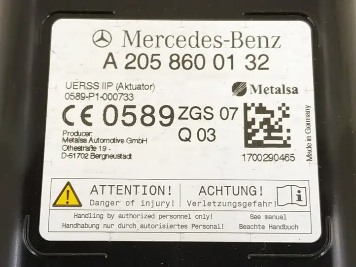 Mercedes-Benz E W238 (2017 - ) Боковая подушка безопасности шторка — фото 3