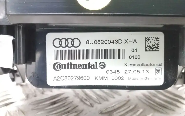 Audi Q3 8U (2011 - 2014) 8U0820043D Блок управления климат-контролем — фото 3