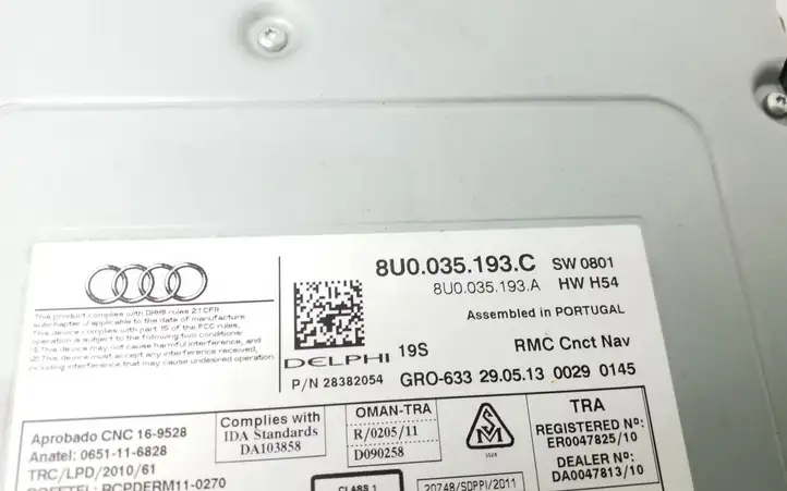 Audi Q3 8U (2011 - 2014) 8U0035193C Магнитола / мультимедийная система — фото 3