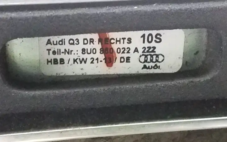 Audi Q3 8U (2011 - 2014) 8U0860021A Рейлинги крыши — фото 3