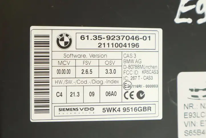 BMW 3 E92 E93 (2005 - 2014) 7846409 Комплект системы зажигания — фото 5