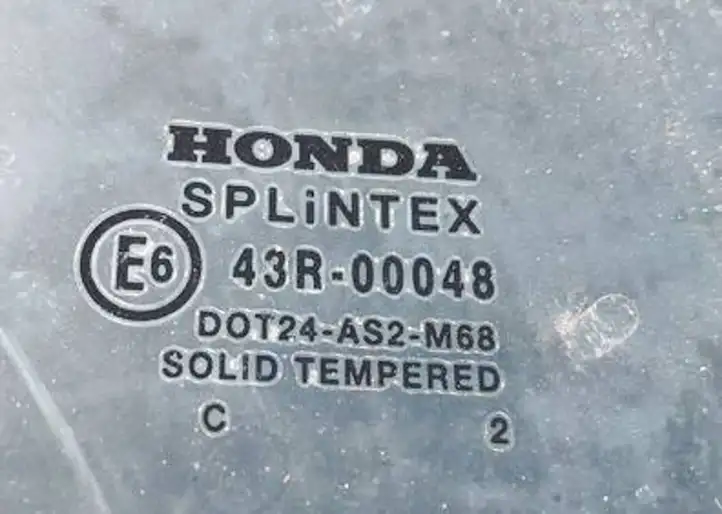 Honda Civic (2001 - 2005) 43r00048 Заднее боковое стекло — фото 3