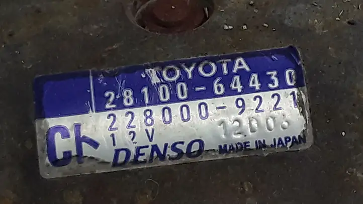 Toyota Avensis Verso (2001 - 2004) 2810064430 Стартер — фото 2